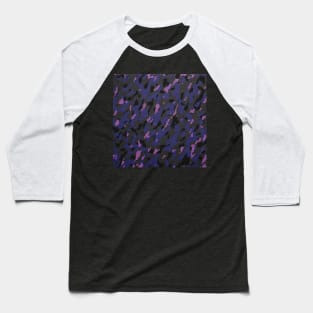 Camouflage - gray and purple pink Baseball T-Shirt